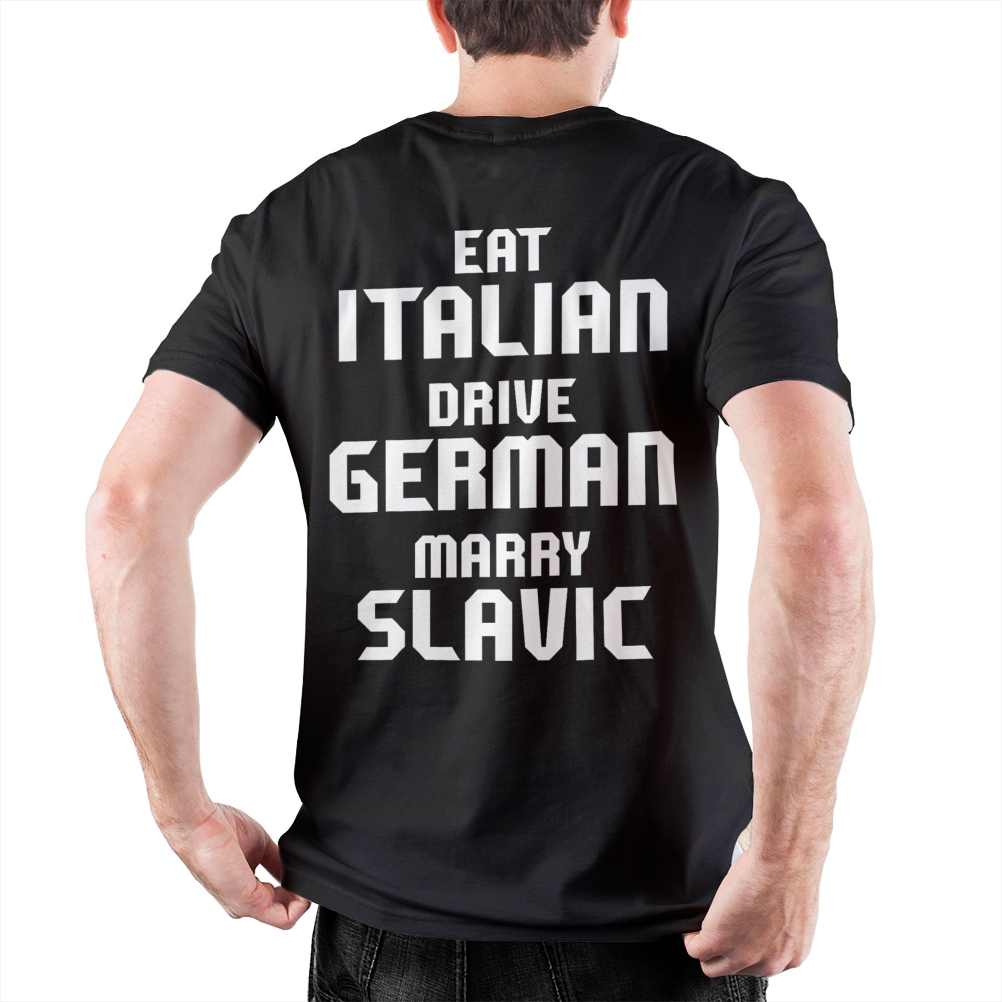 Summer Clothing Drive - Camisetas divertidas para hombre Eat Italian