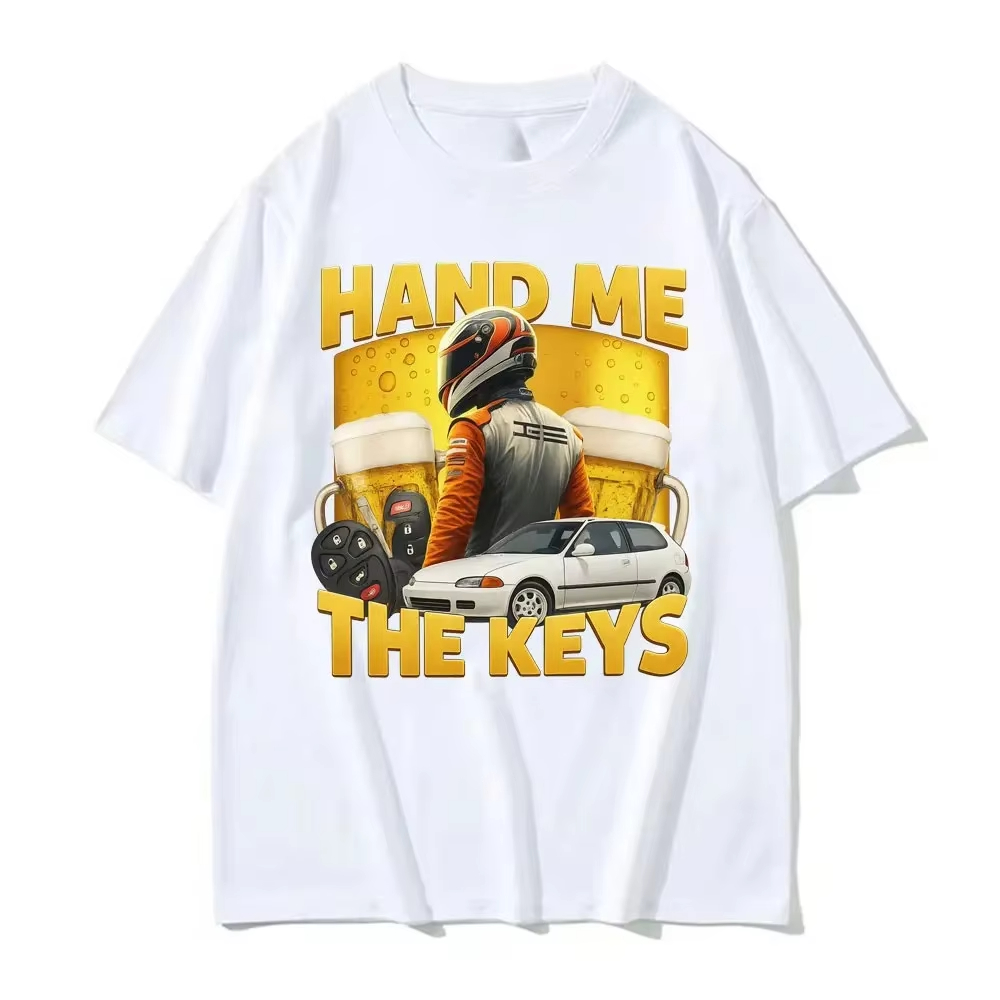 Summer Clothing Drive - Camiseta divertida con estampado de alcohol