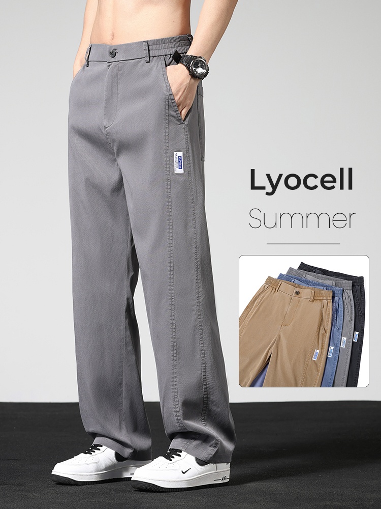 Summer Clothing Brands Men - Pantalones informales finos de verano para