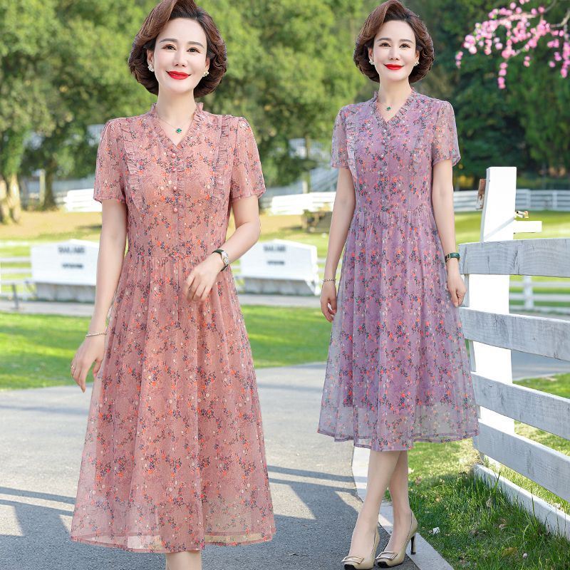 Summer Clothing Over 60 - Elegante Vestido de Verano para Mamá