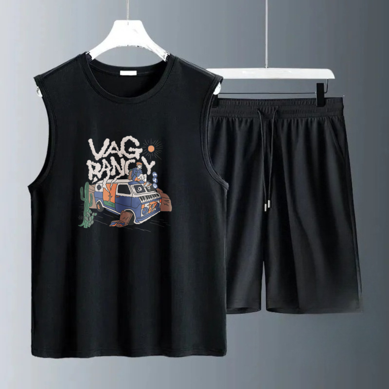 Conjuntos de Camisetas sin Man - Summer Clothing Us reseña y precio