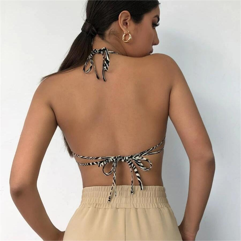 Camisola con cuello Halter par - Zara Summer Clothing For Women reseña y precio