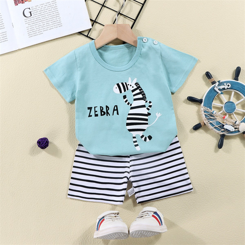 Camisetas de algodón + Pantalo - Summer Clothing For Baby Boy reseña y precio