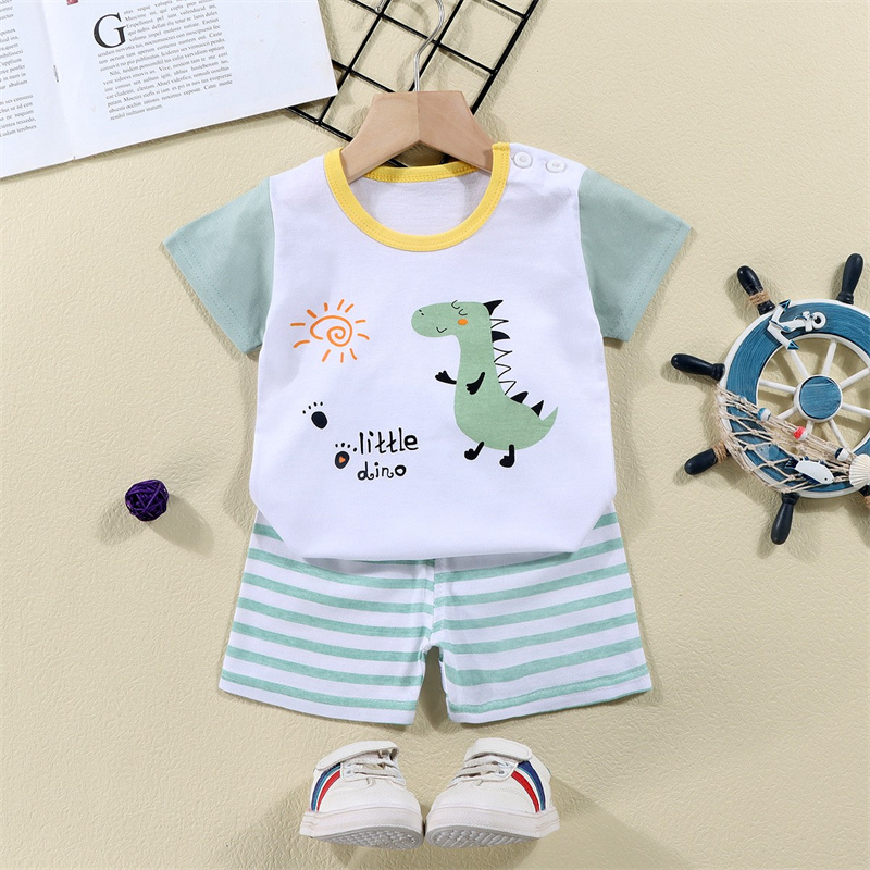 Camisetas de algodón + Pantalo - Summer Clothing For Baby Boy reseña y precio