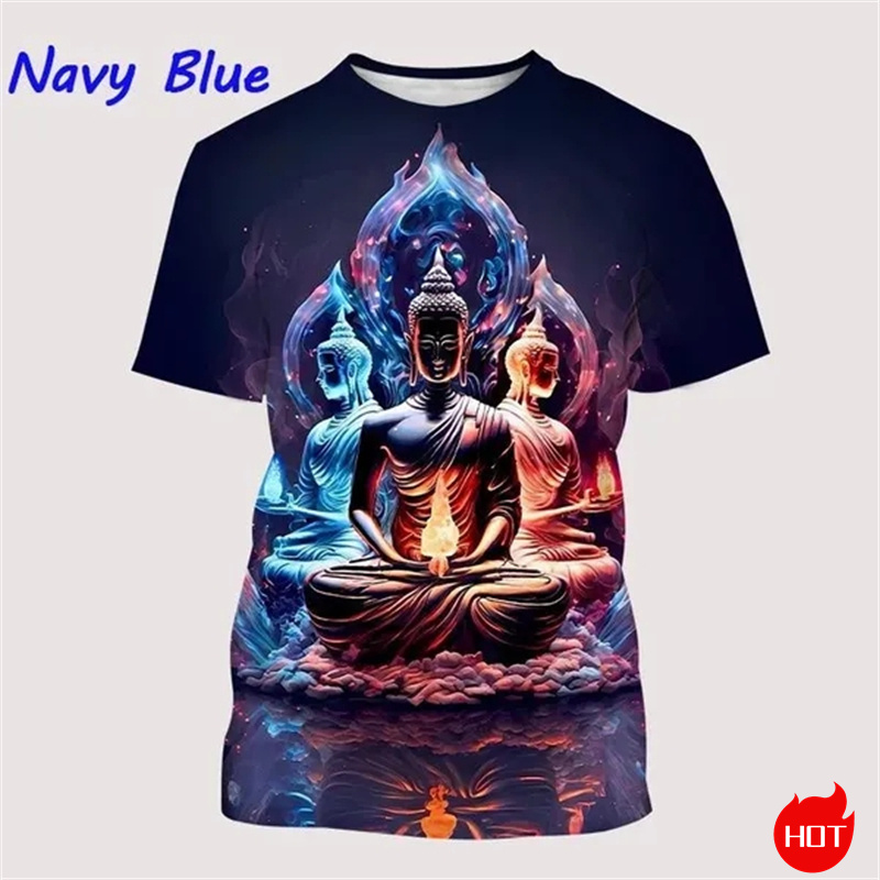 Camiseta budista de Shakyamuni - Summer Clothing India reseña y precio