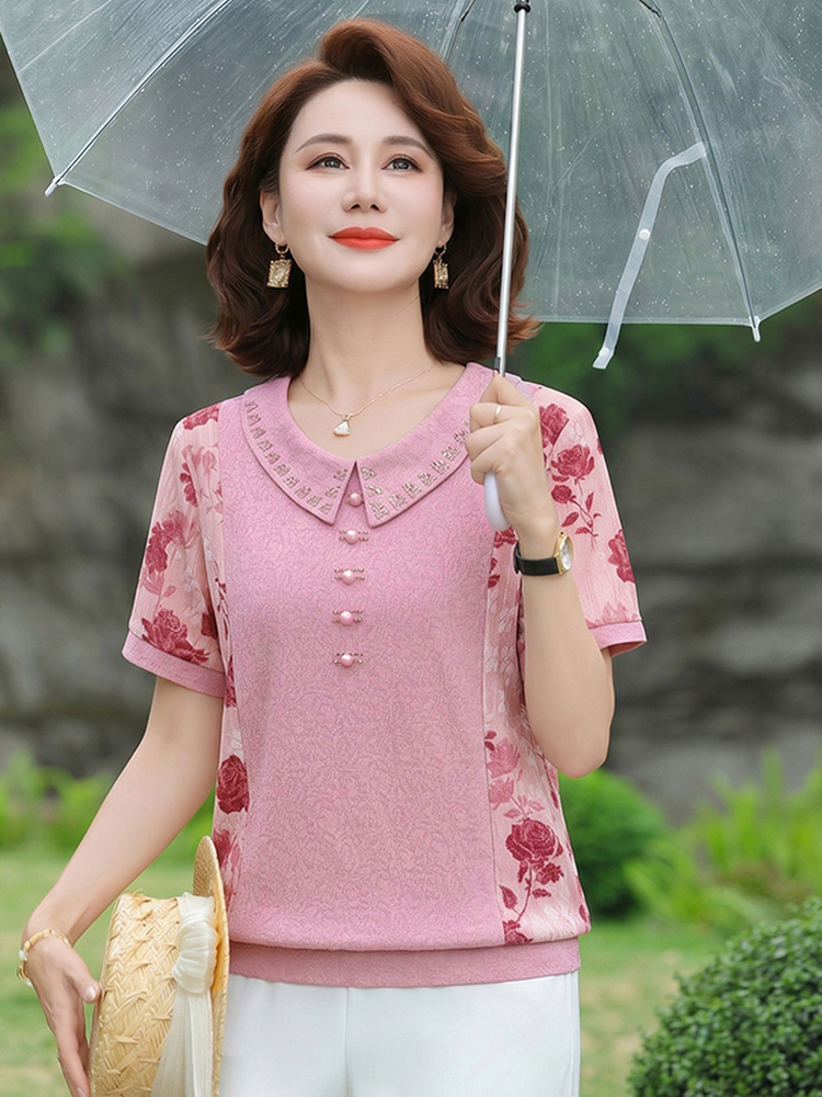 Camiseta adelgazante de manga  - Summer Clothing Over 60 reseña y precio