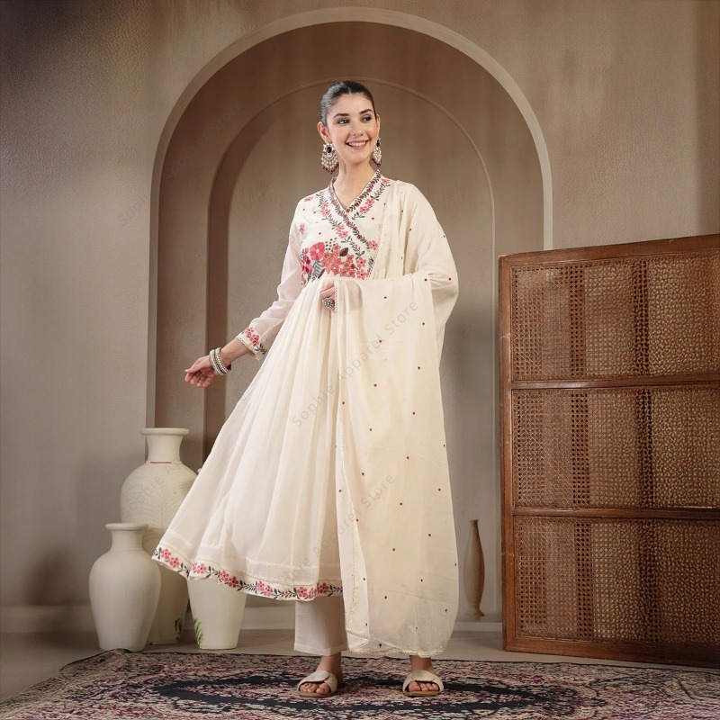Conjunto de Kurti Anarkali de  - Summer Clothing India reseña y precio